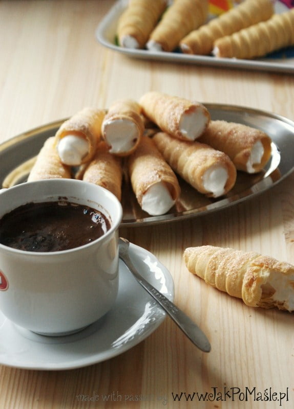 kruche rurki z kremem