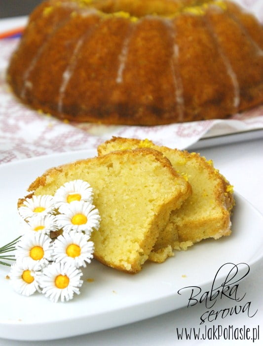 babka cytrynowa z twarogiem