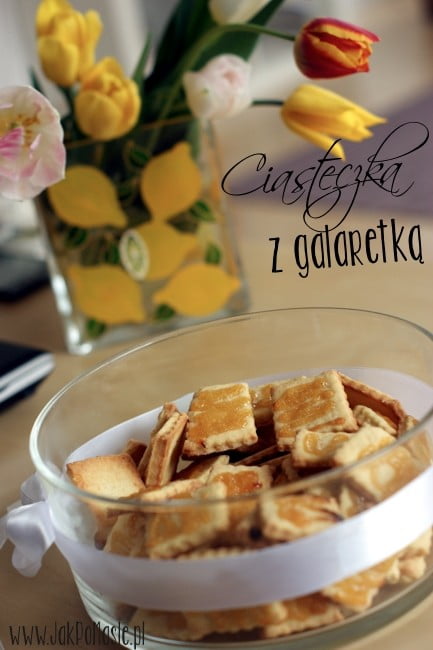 kruche ciasteczka z galaretką