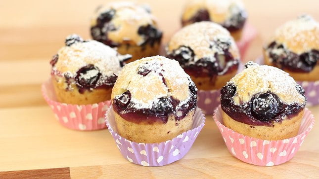 muffinki z jagodami muffinki z jagodami