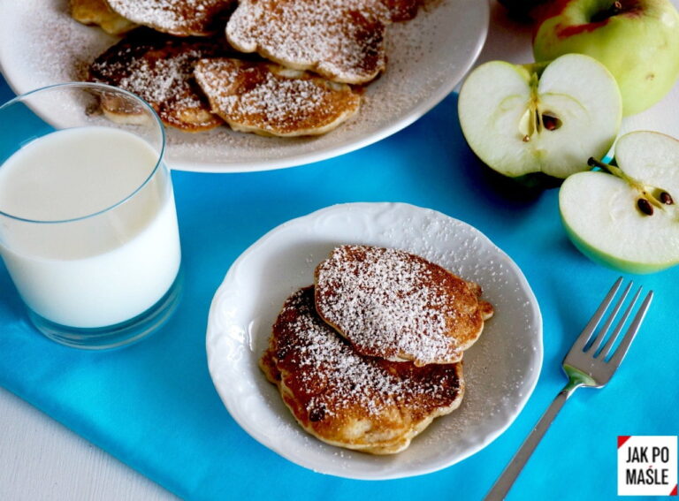 racuchy z jabłkami