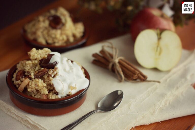 kasza jaglana ze śliwkami