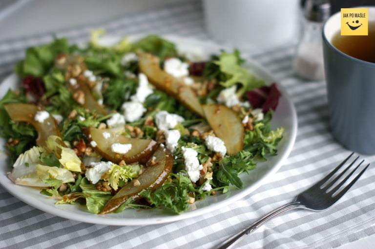 sałatka z kozim serem