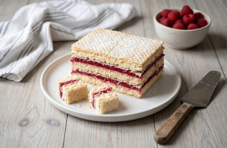 Wafle z mlekiem w proszku Siostry Anastazji z galaretką