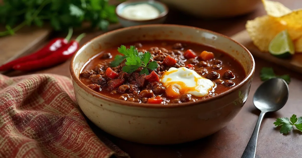 Chili con carne - gęste, po godzinie duszenia