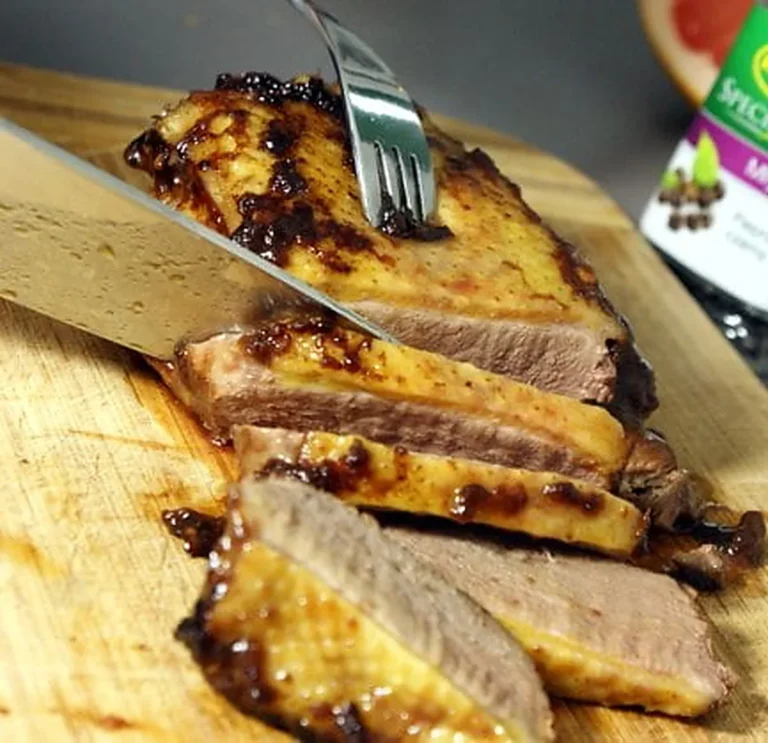 Kaczka pieczona w sosie grejpfrutowym - przepis