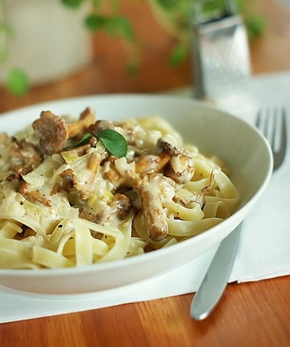 Tagliatelle z sosem kurkowym - sos gotowy w 15 minut