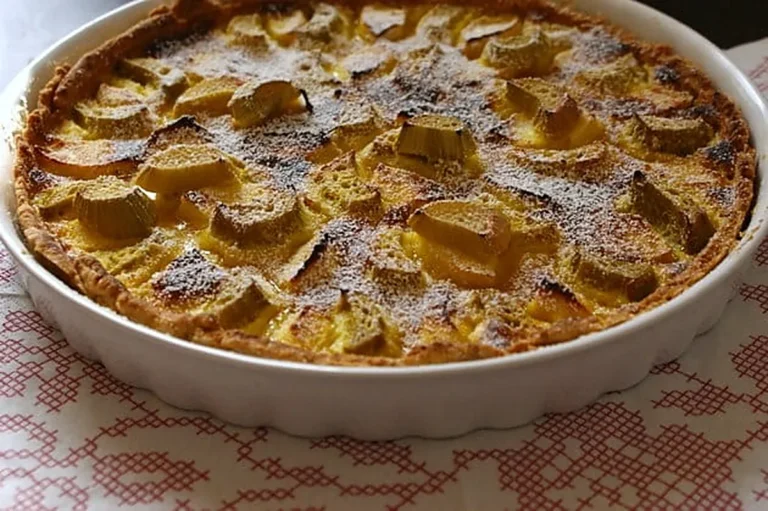 tarta z rabarbarem