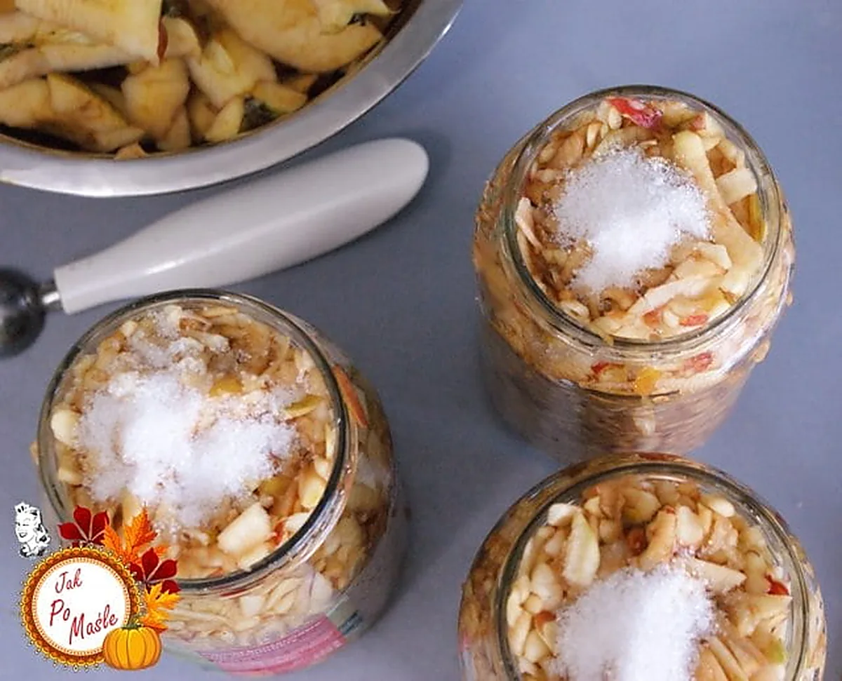 Tarte jabłka do słoików na zimę - bez smażenia