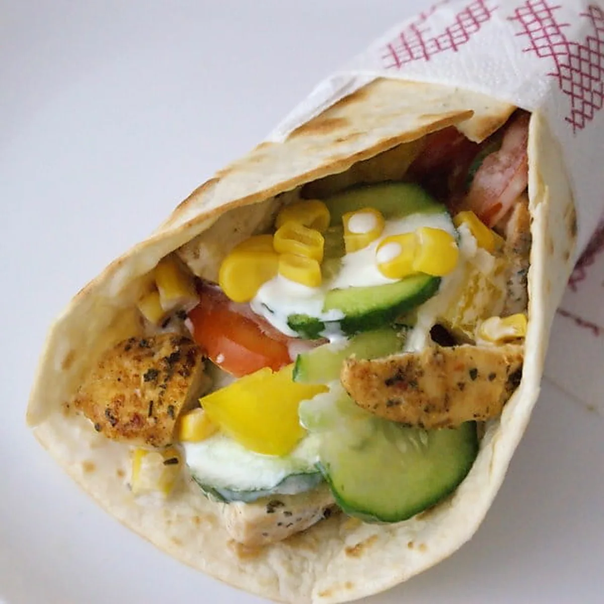 tortilla z kurczakiem