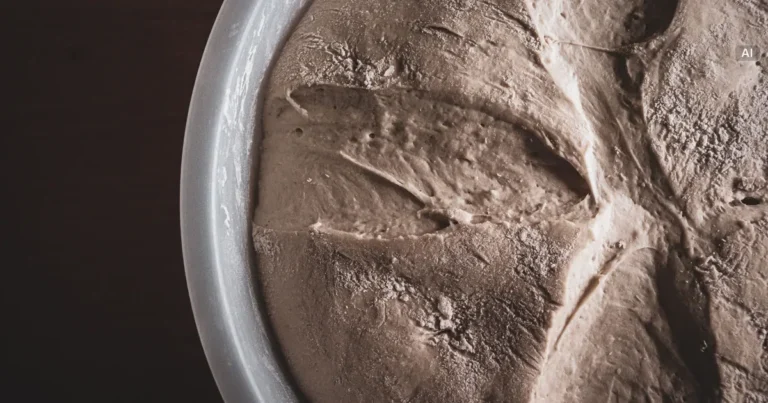 Kostka świeżych drożdży i odważona porcja drożdży suszonych na wadze kuchennej