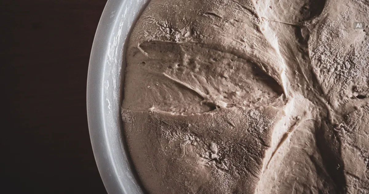 Kostka świeżych drożdży i odważona porcja drożdży suszonych na wadze kuchennej