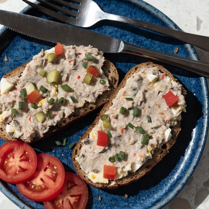 Pasta z wędzonej makreli z jajkiem i ogórkiem kiszonym