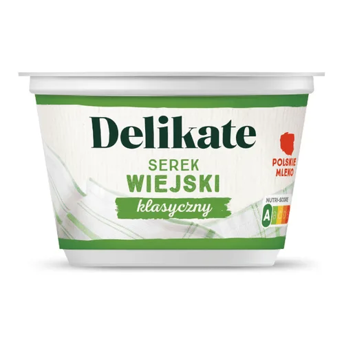 Serek wiejski klasyczny Delikate z Biedronki 200 g - opakowanie