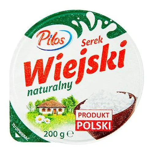 Serek wiejski Pilos z Lidla 200 g - opakowanie